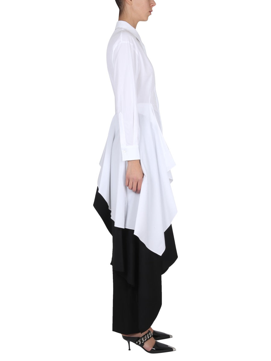 ALEXANDER McQUEEN Asymmetric Classic Collar Shirt