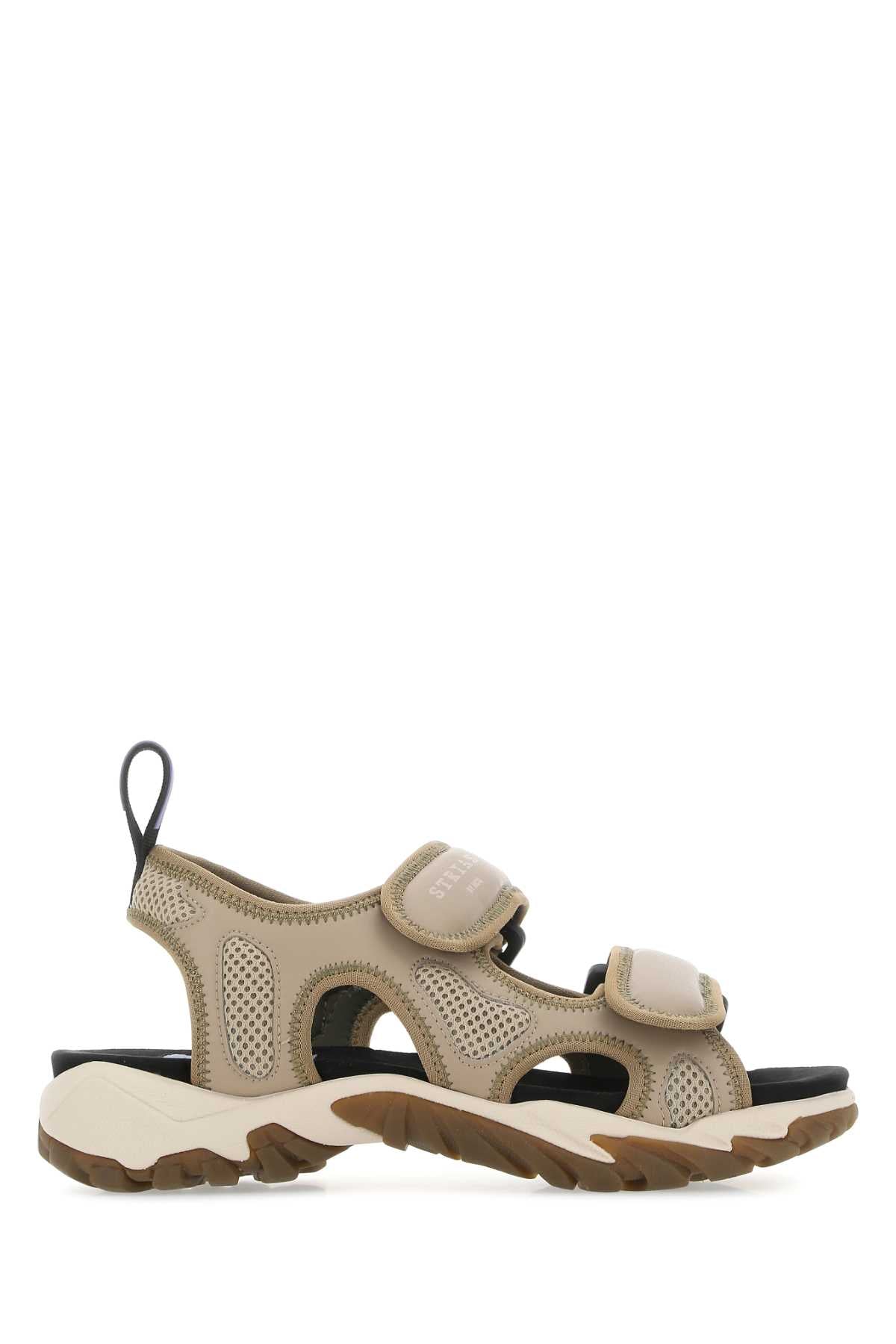 MCQ Multicolor Mini Striped Unisex Sandals
