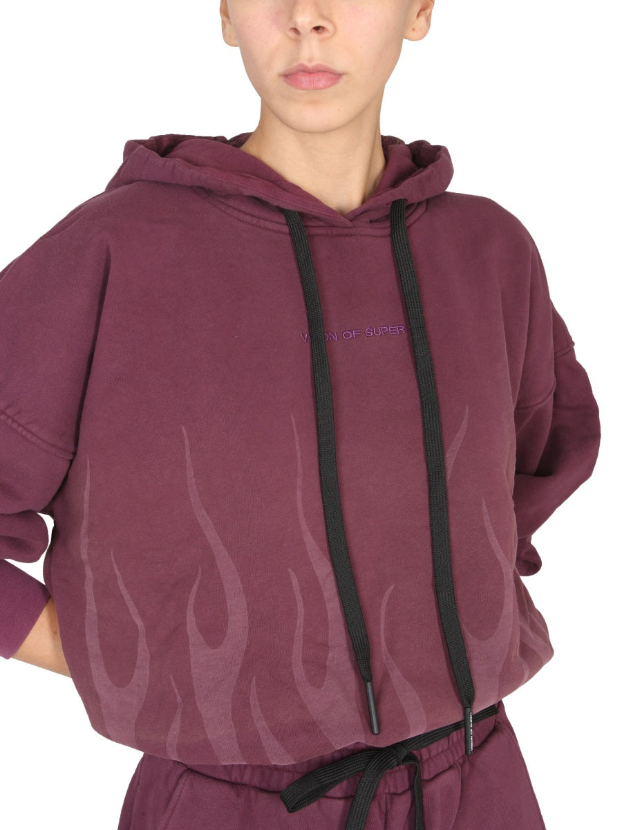 VISION OF SUPER Cozy Women’s Logo Sweatshirt with Drawstring Hood