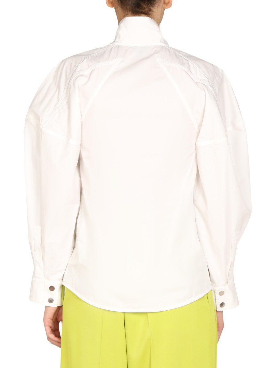 BOTTEGA VENETA Relaxed Fit Shirt with High Neck Design
