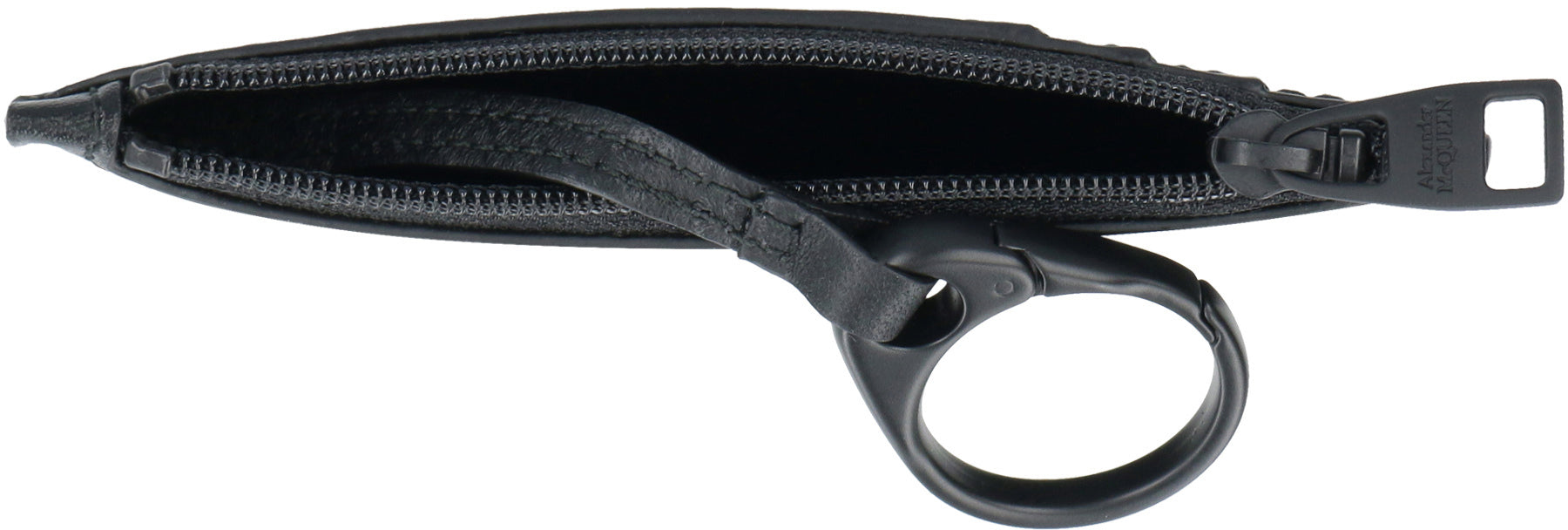 ALEXANDER MCQUEEN Mini Leather Card Holder for Men