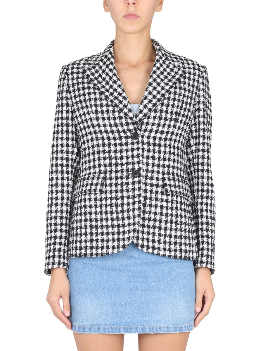 VERSACE Elegant Tweed Jacket with Notched Lapels - Women's - Fall 2022