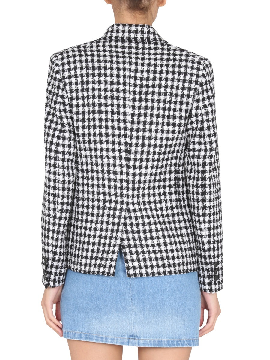 VERSACE Elegant Tweed Jacket with Notched Lapels - Women's - Fall 2022