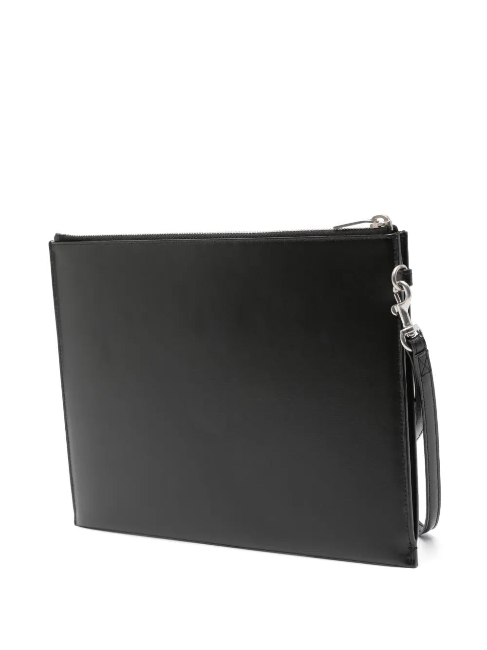 SAINT LAURENT Mini Leather Tablet Clutch - 21 CM X 29 CM
