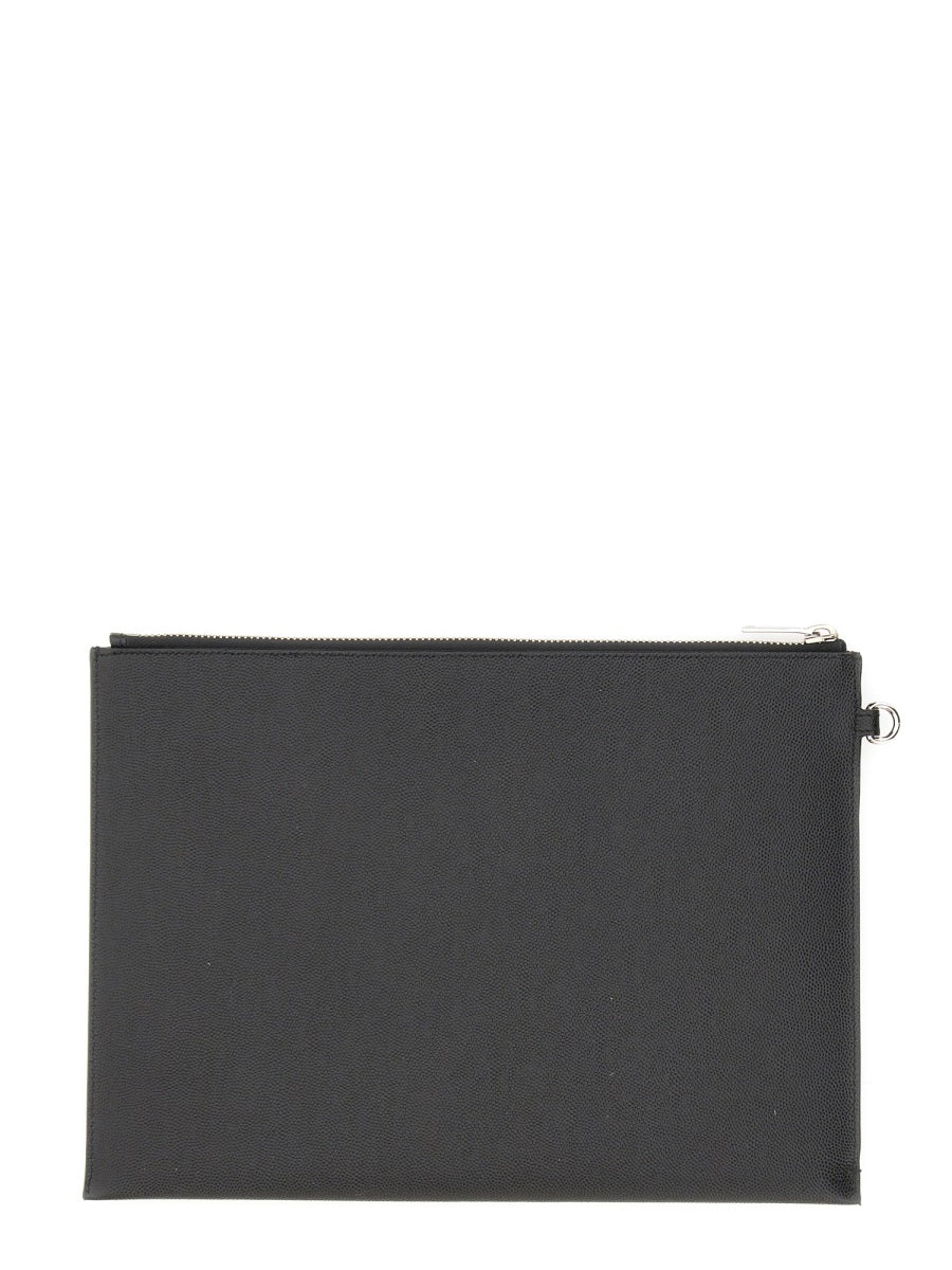 SAINT LAURENT Mini Tablet Holder with Zipper