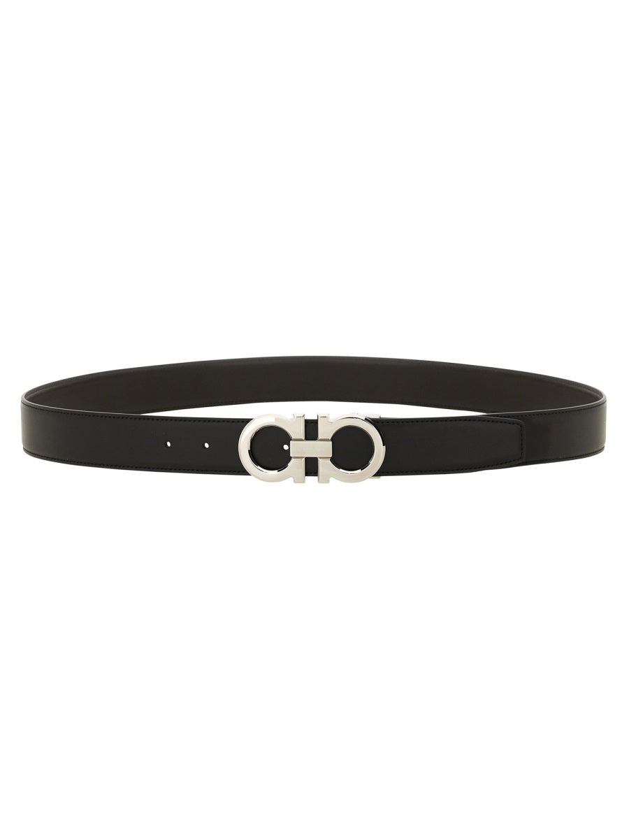Ferragamo Classic Leather Belt for Men - FW25 Collection