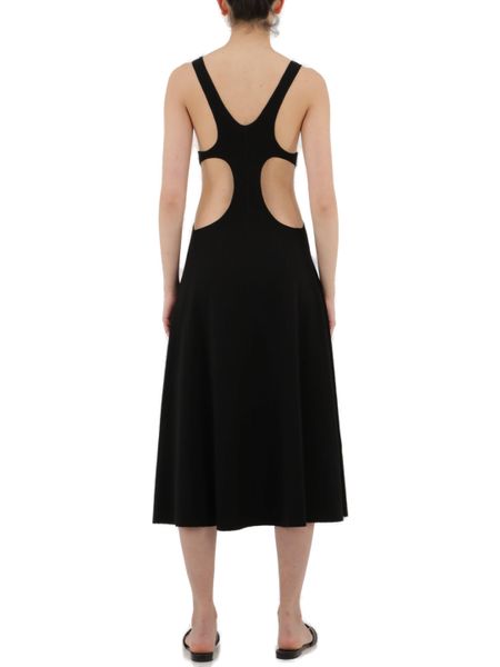 SAINT LAURENT Sleeveless Cut-Out A-Line Dress in Size S