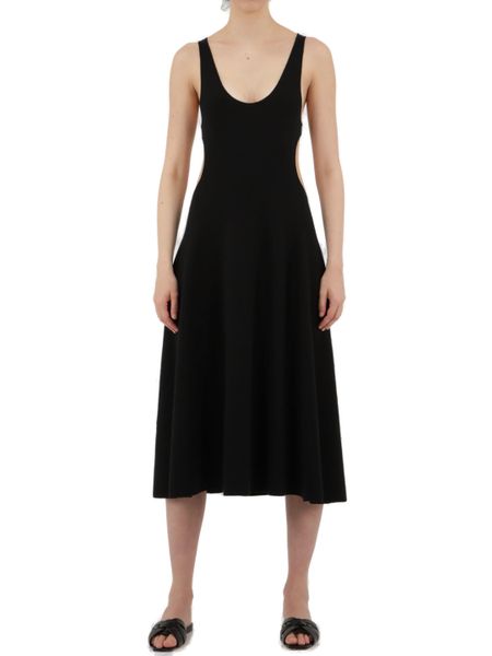 SAINT LAURENT Sleeveless Cut-Out A-Line Dress in Size S