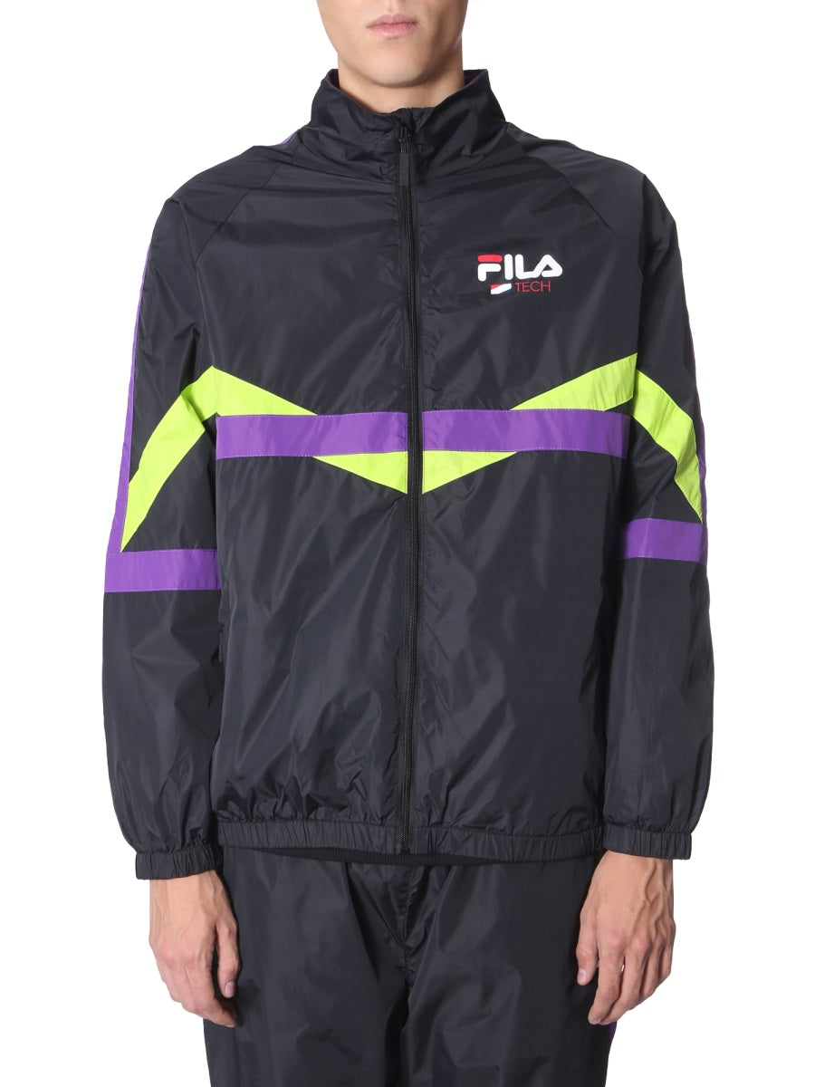 FILA Polo Neck Zip Closure Sweatshirt for Men
