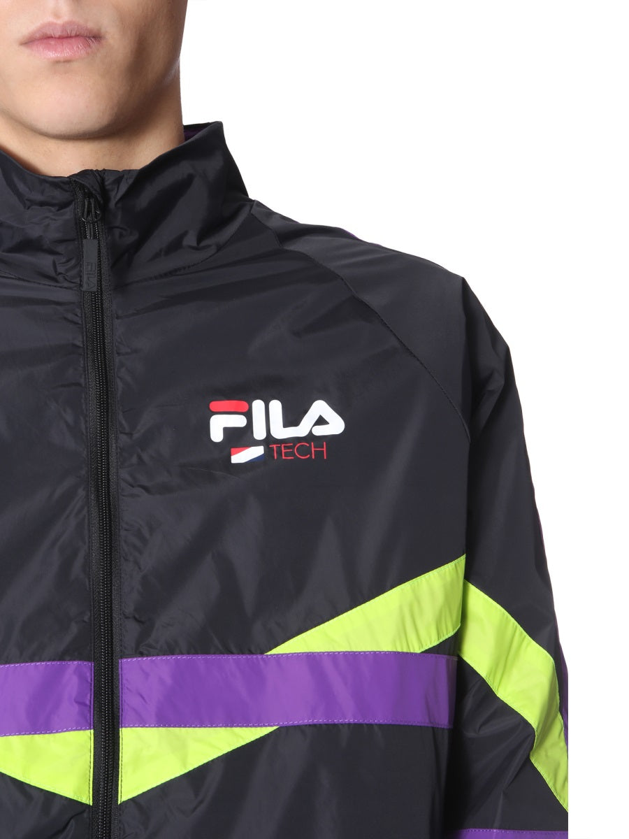 FILA Polo Neck Zip Closure Sweatshirt for Men