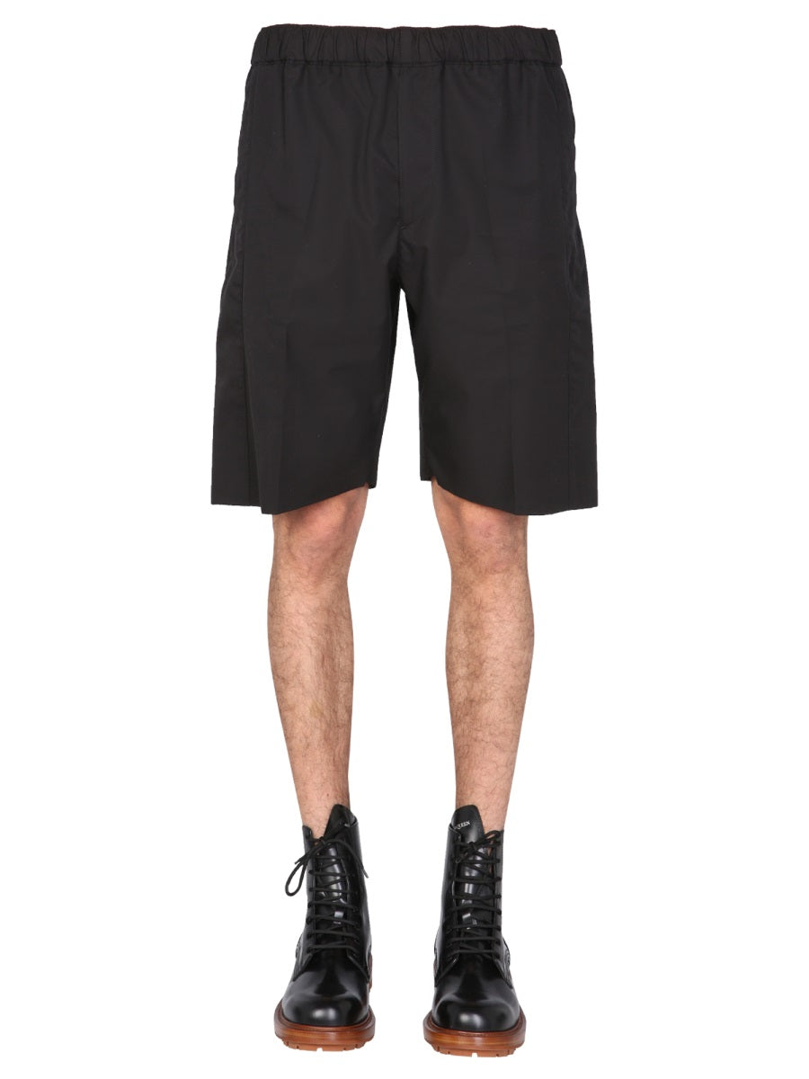 ALEXANDER MCQUEEN Men's Gabardine Bermuda Shorts