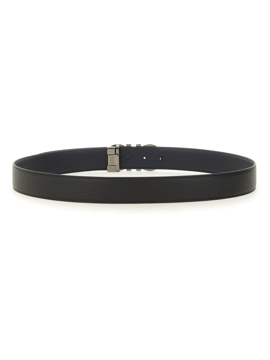 Ferragamo Reversible Gancini Hook Belt - 3.5 CM