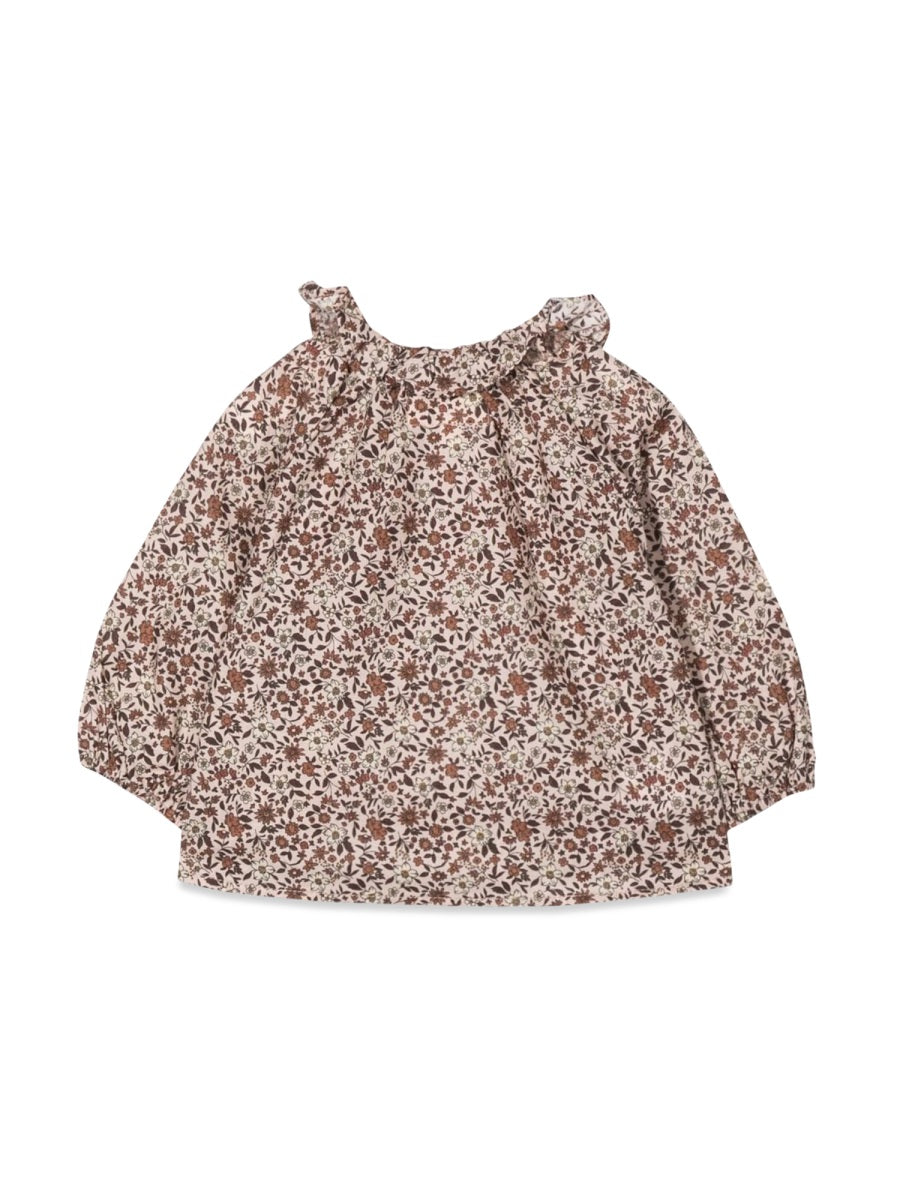 TEDDY & MINOU Mini Floral Long Sleeve Shirt for Girls