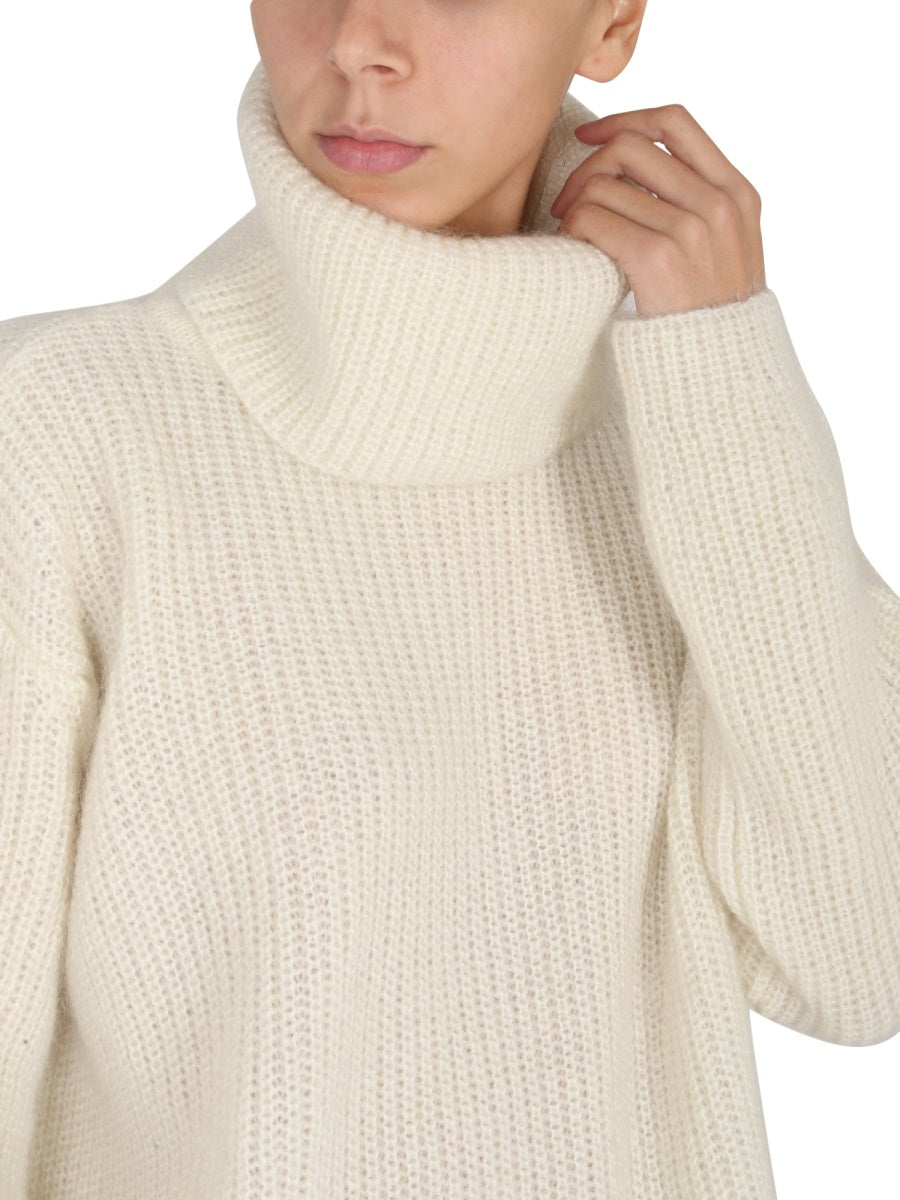 BOSS High Neck Straight Bottom Sweater - Women