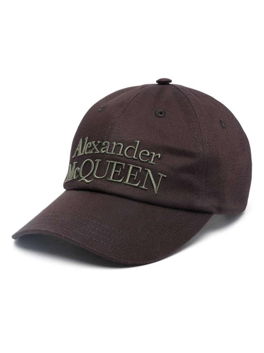 ALEXANDER MCQUEEN Embroidered Logo Cotton Cap - Men's Adjustable Fit