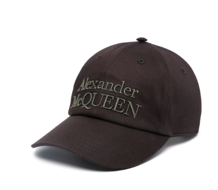 ALEXANDER MCQUEEN Embroidered Logo Cotton Cap - Men's Adjustable Fit