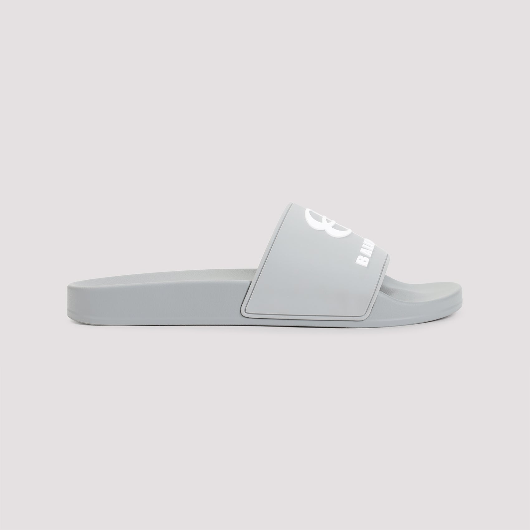 BALENCIAGA Smooth Rubber Unity Logo Sandals for Men
