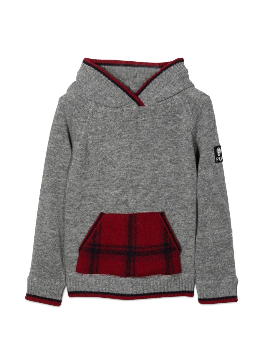 FAY Mini Hooded Wool Shirt