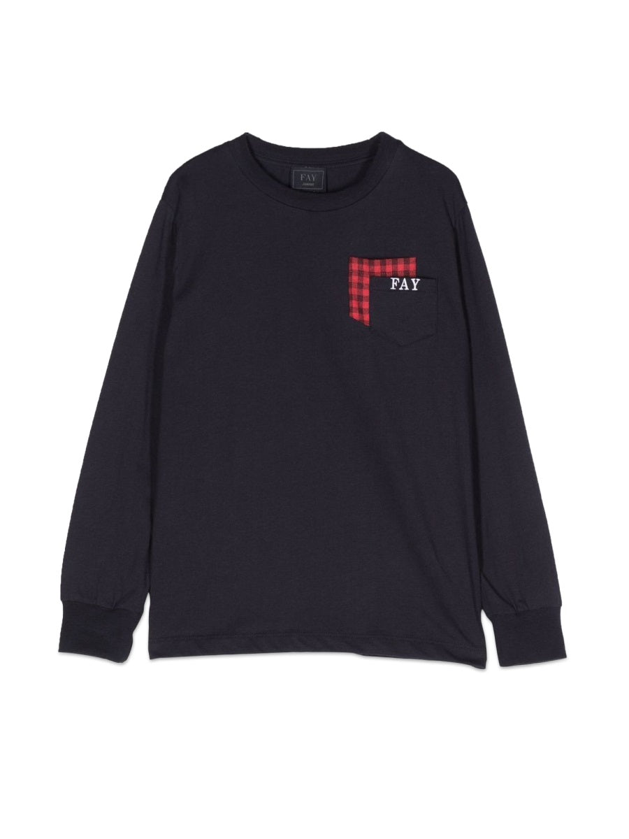 FAY Classic Long-Sleeved T-Shirt for Kids