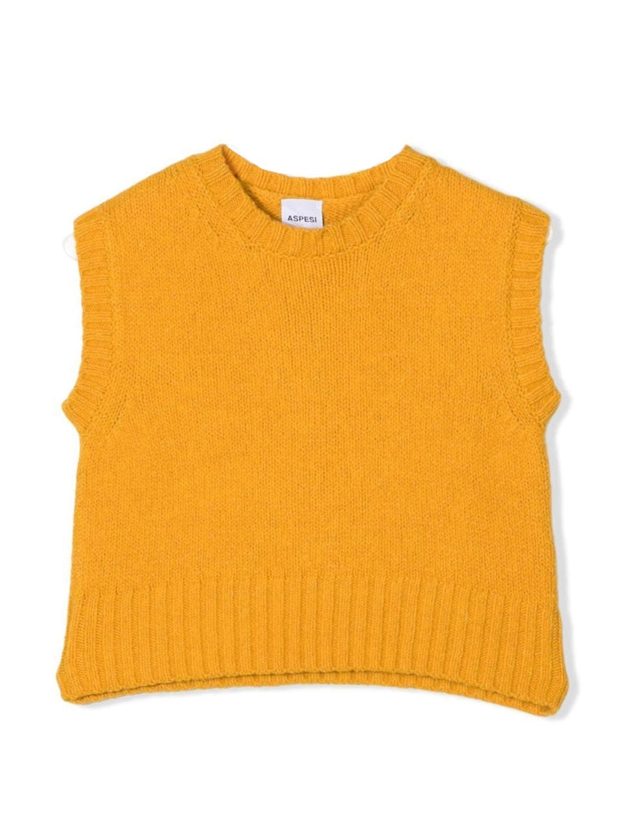 ASPESI Mini Tricot Vest for Girls