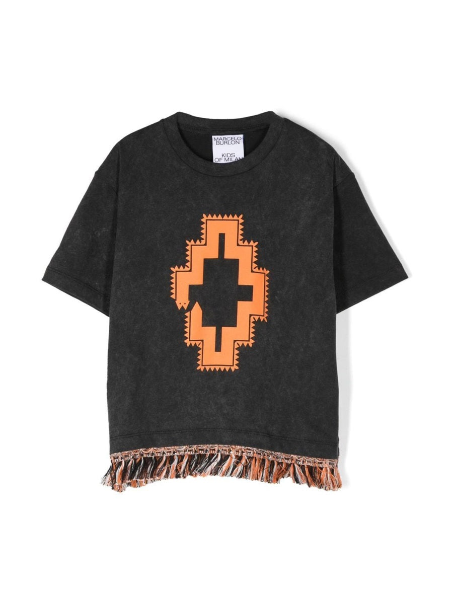 MARCELO BURLON COUNTY OF MILAN Mini Stylish Girls' T-Shirt - FW22 Collection