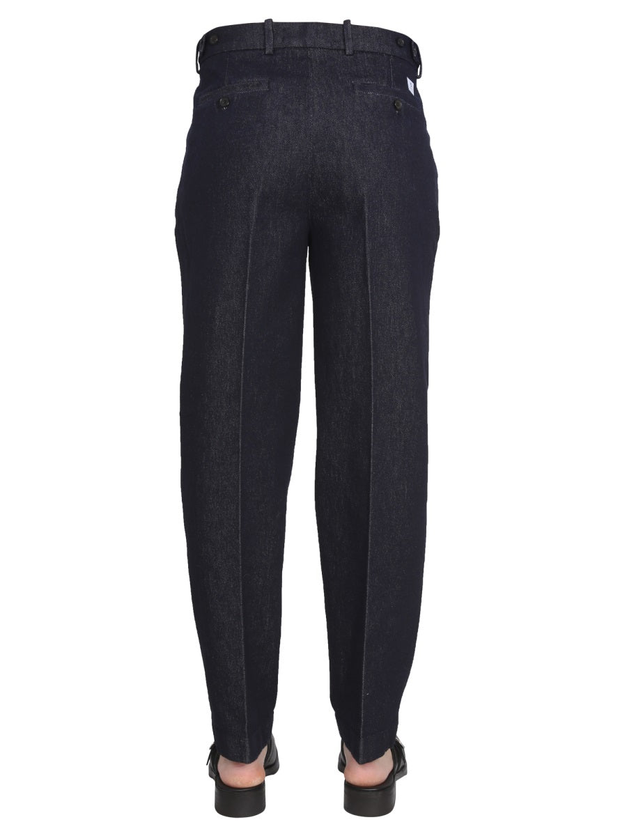 DEPARTMENT FIVE Men's Classic Pants with Button Closure and Belt Loops