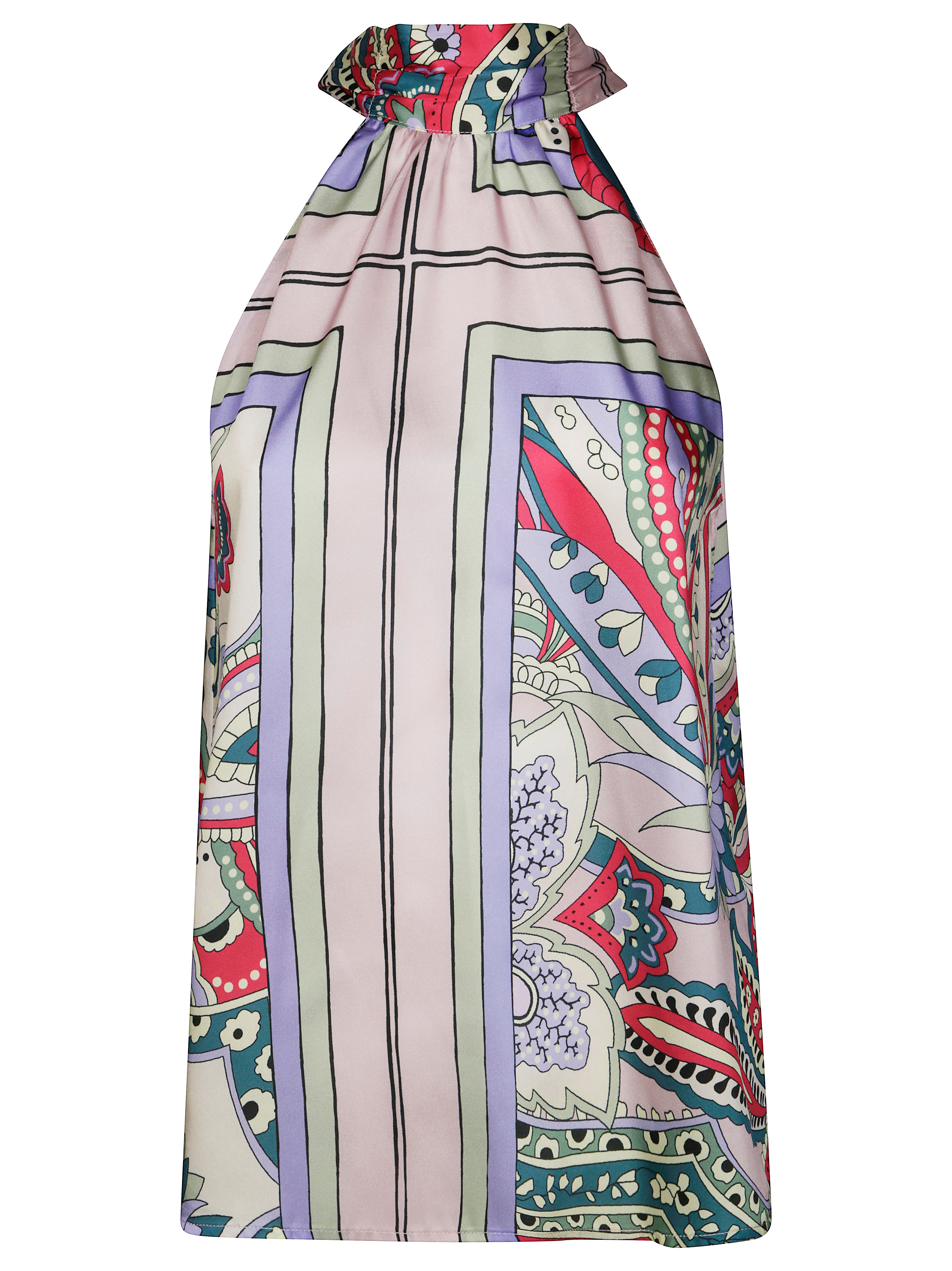 LIUJO Stylish Foulard Print Top for Men