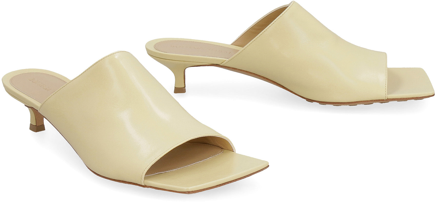 BOTTEGA VENETA Stretch Leather Kitten Heel Flats