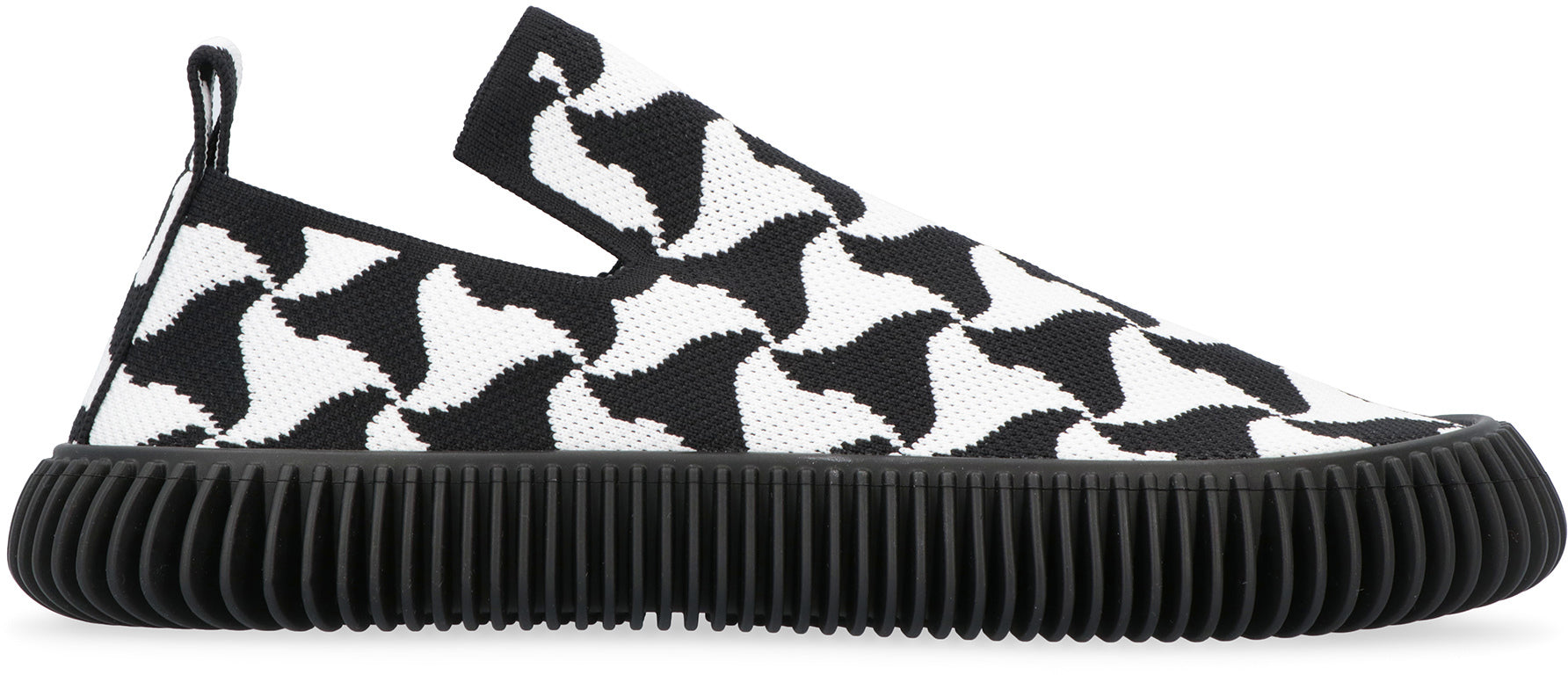 BOTTEGA VENETA Wavy Triangle Knit Slip-On Sneakers for Men