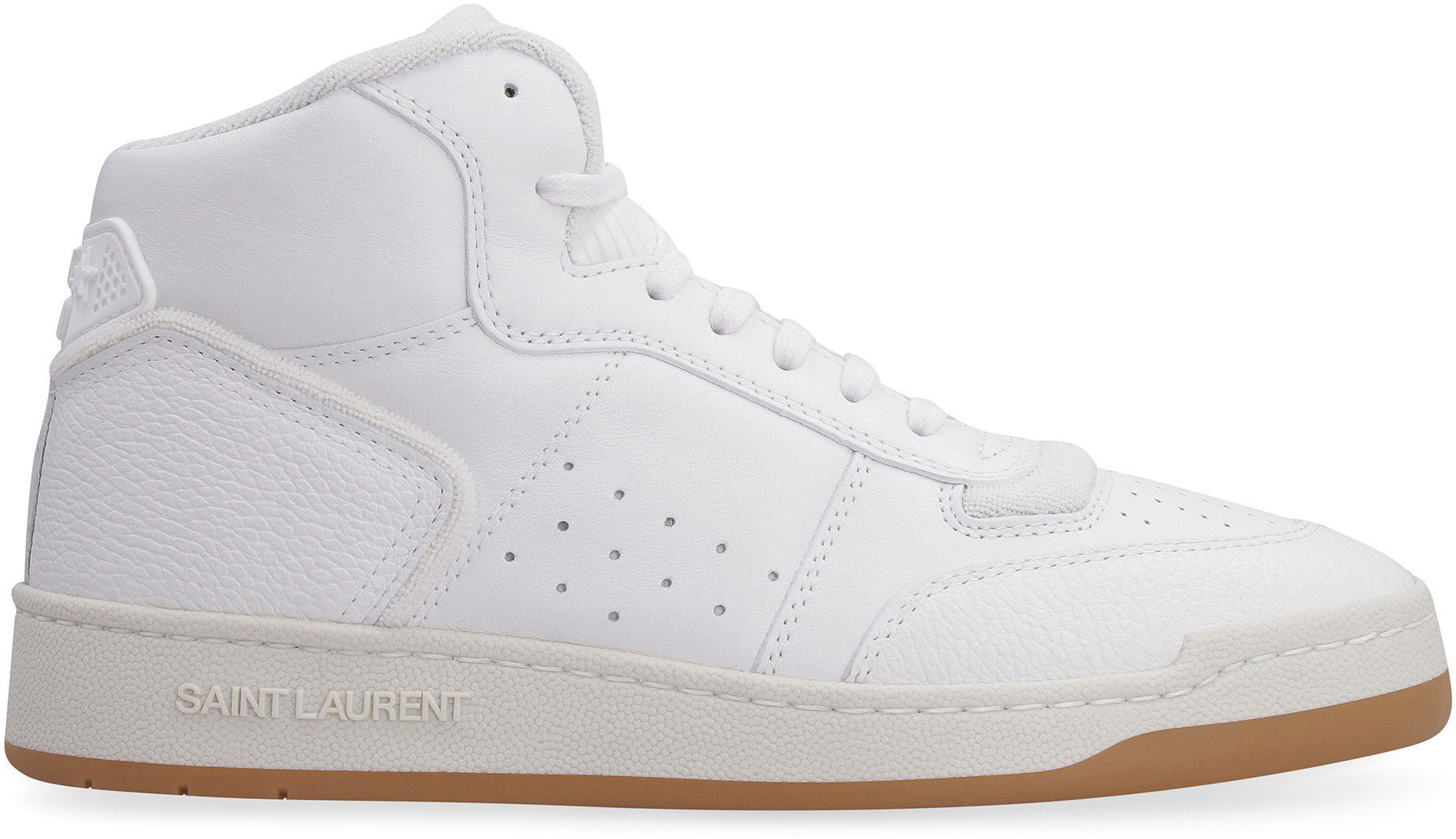 SAINT LAURENT Leather High-Top Sneaker