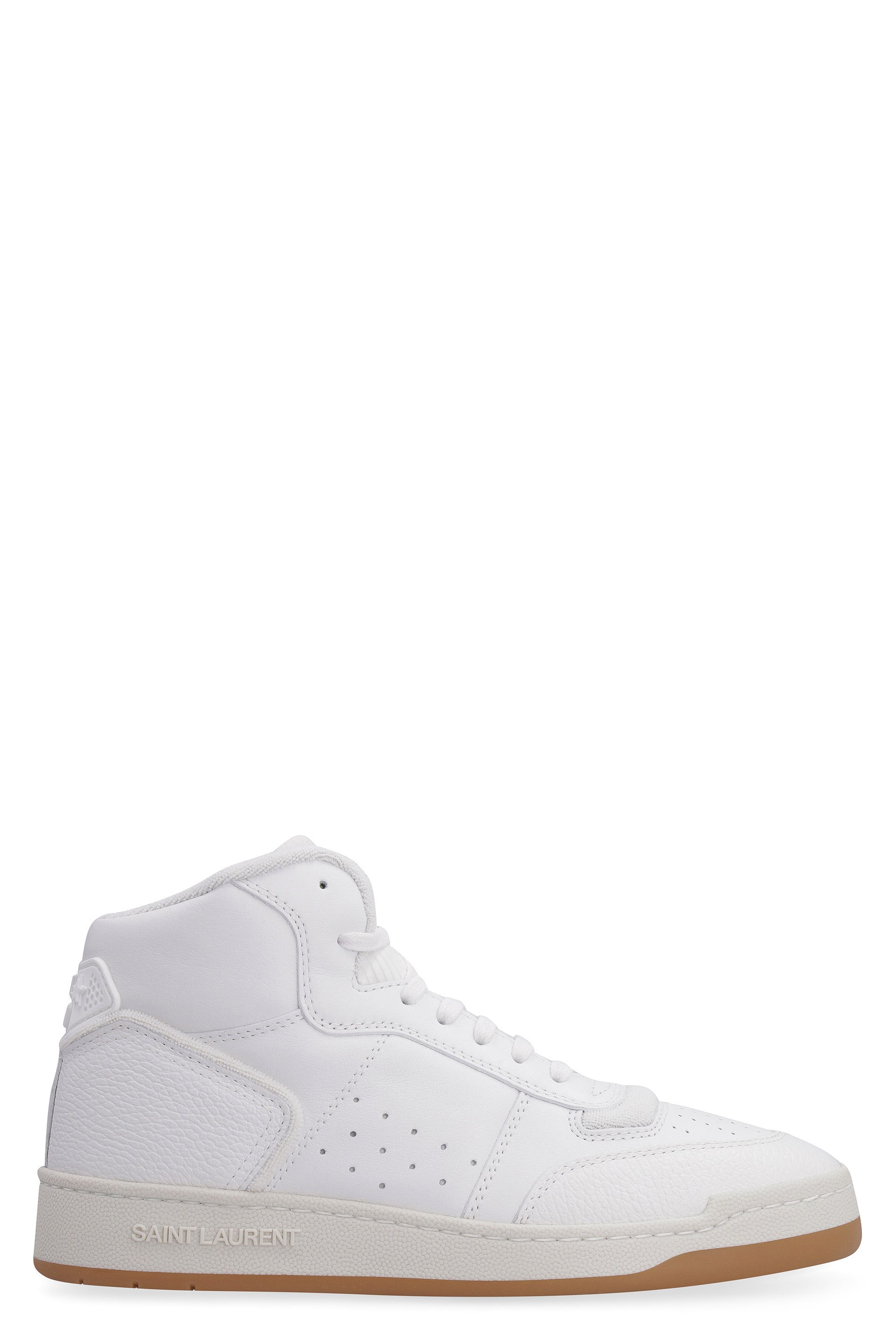 SAINT LAURENT Leather High-Top Sneaker
