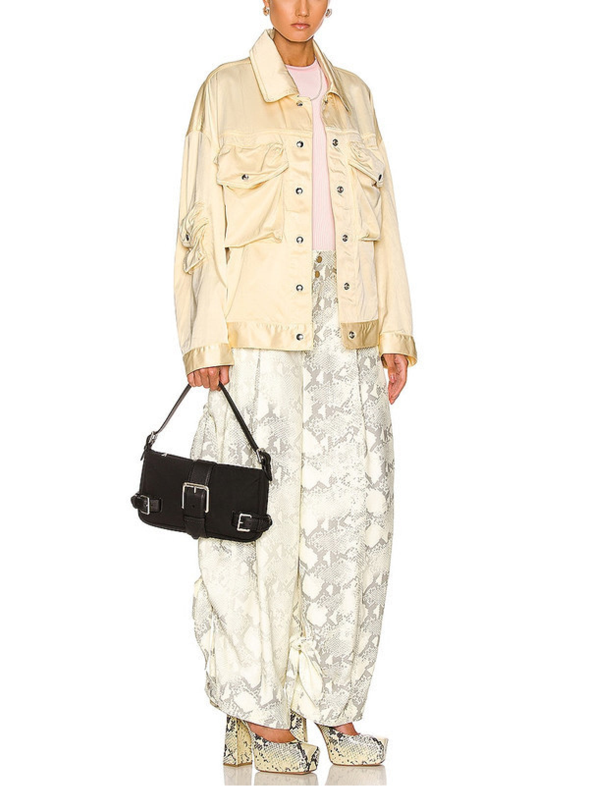 BOTTEGA VENETA Buckle Misc Medium Shoulder Handbag