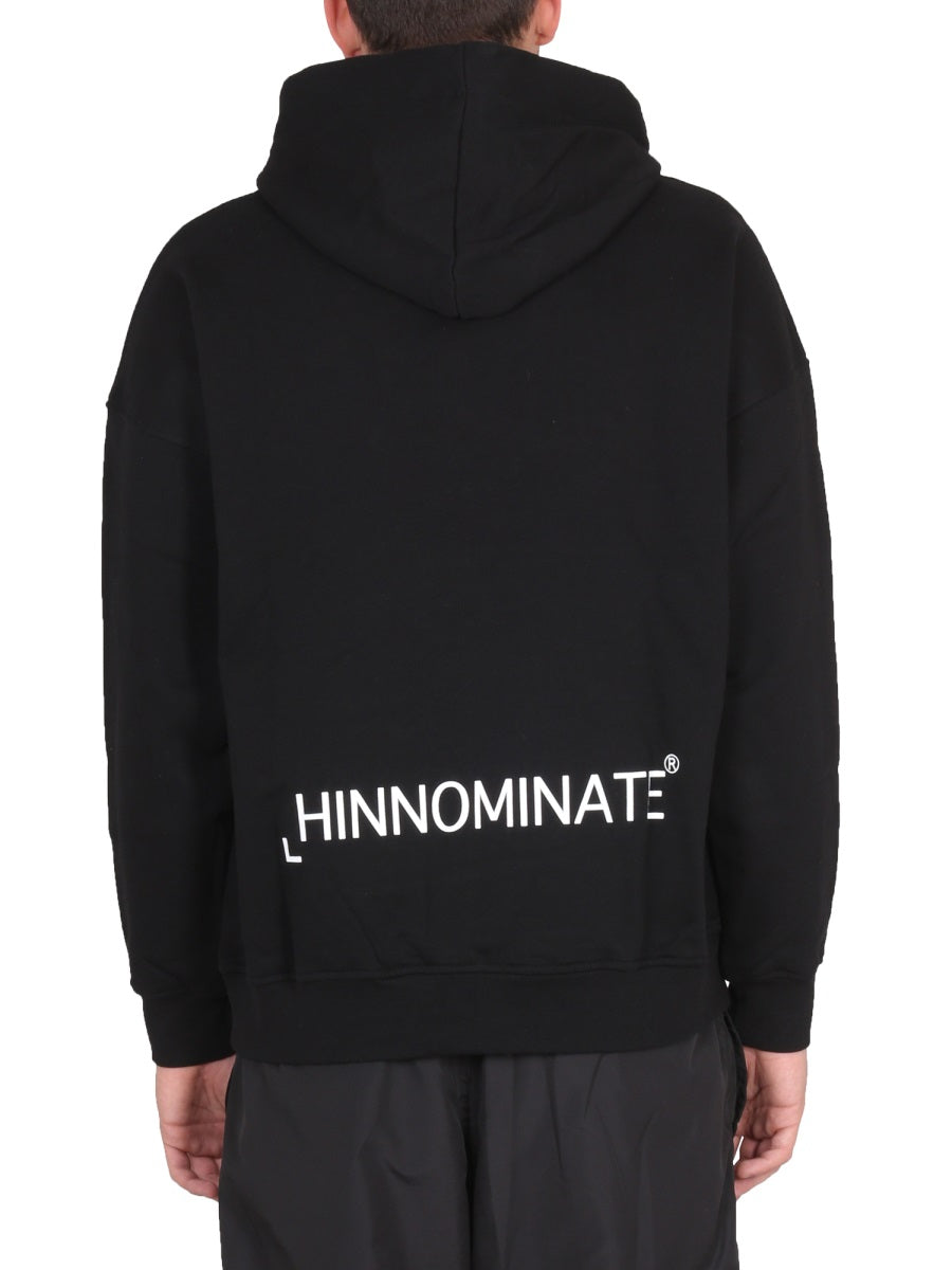 HINNOMINATE Men's Logo Hoodie with Drawstring