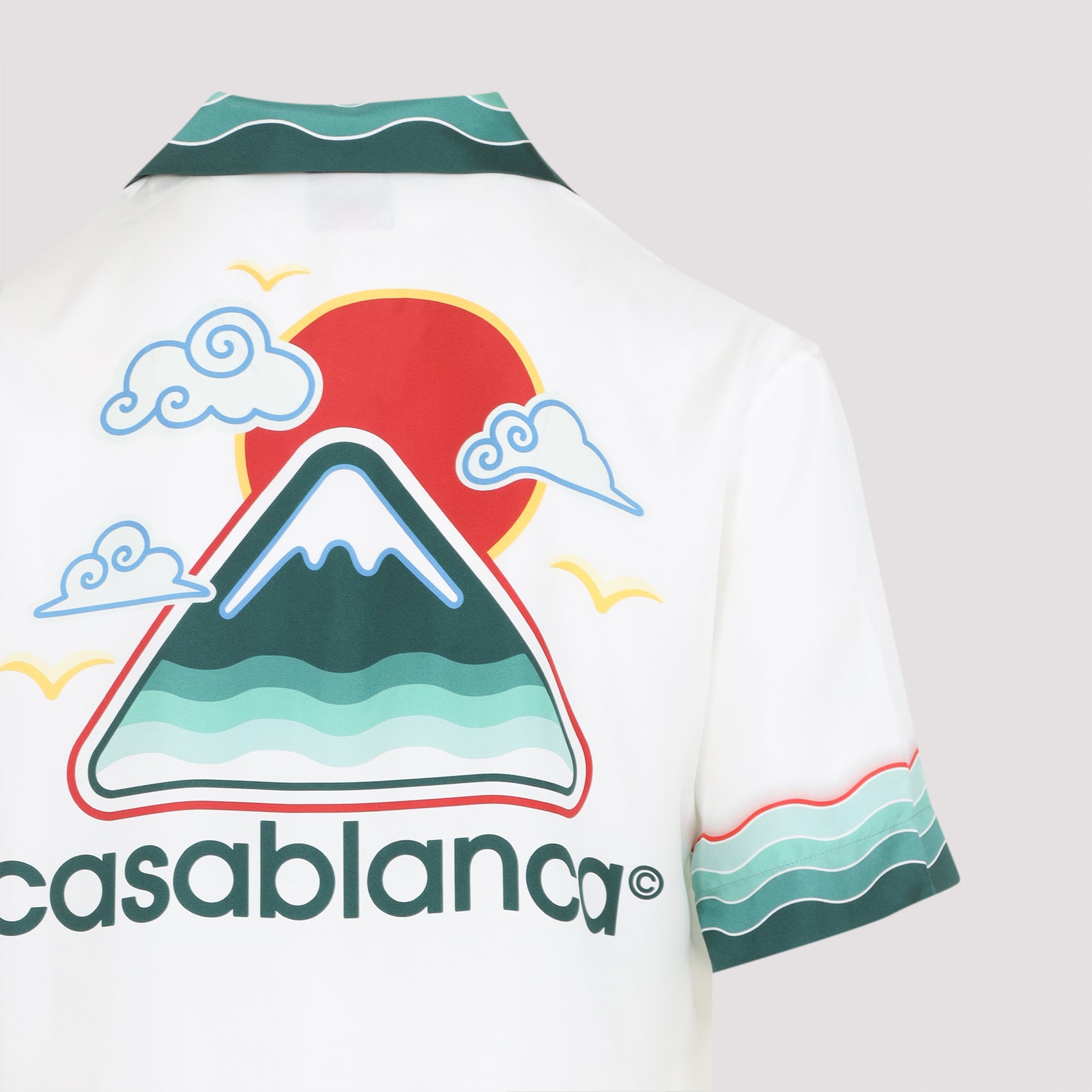 CASABLANCA Cuban Collar Silk Shirt
