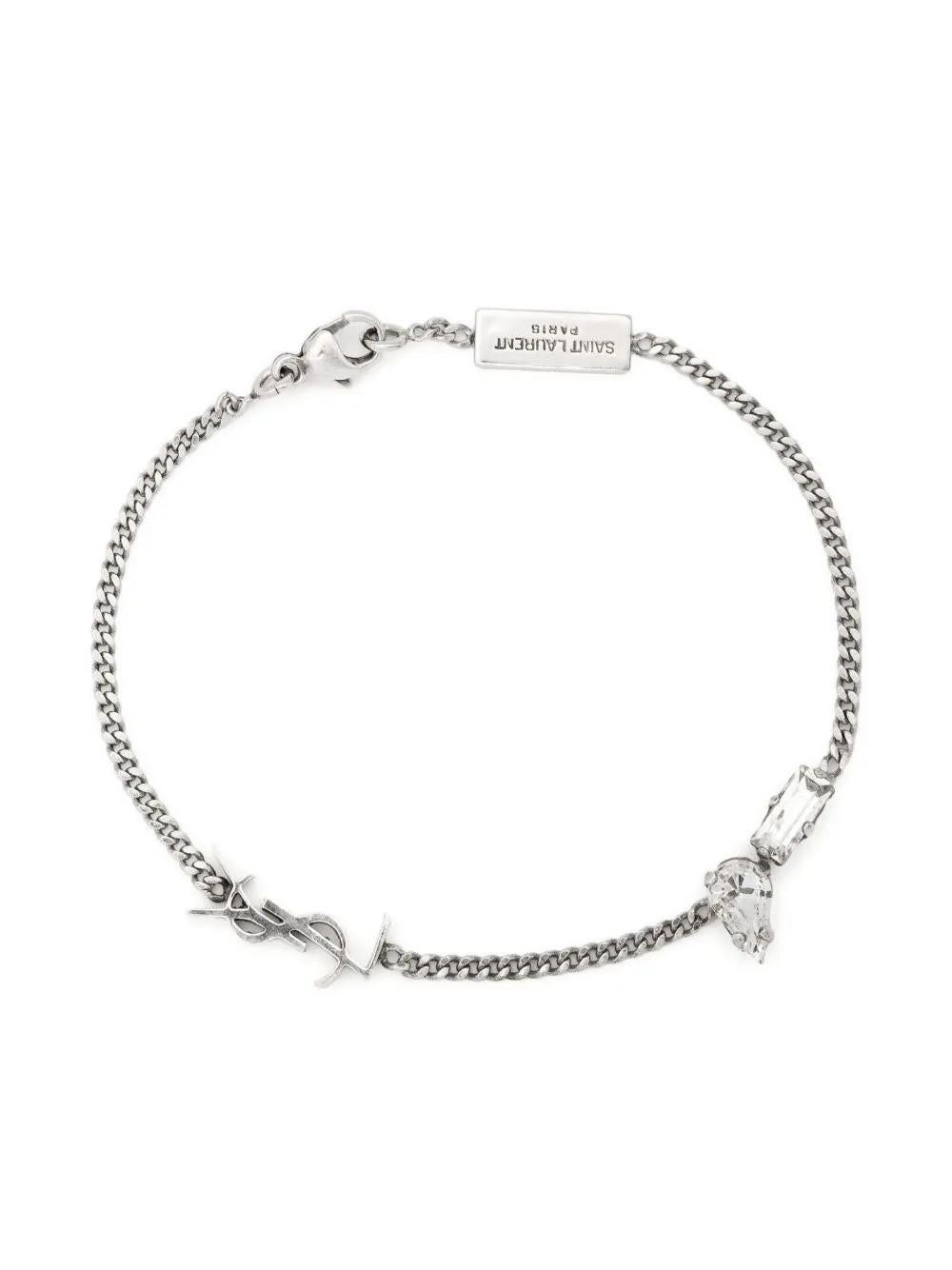 SAINT LAURENT Interlocking Charm Bracelet