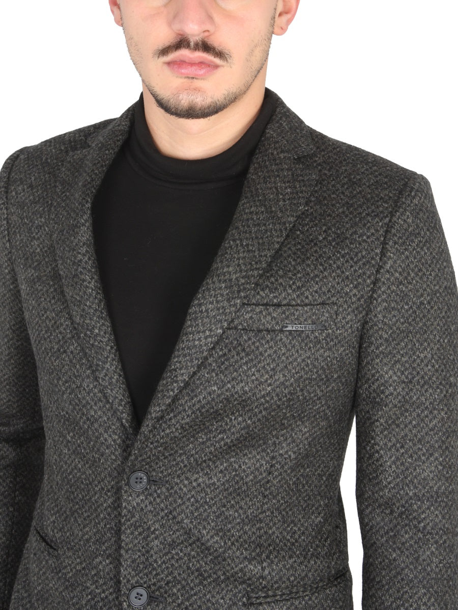 TONELLO Single-Breasted Jacket with Notched Lapels