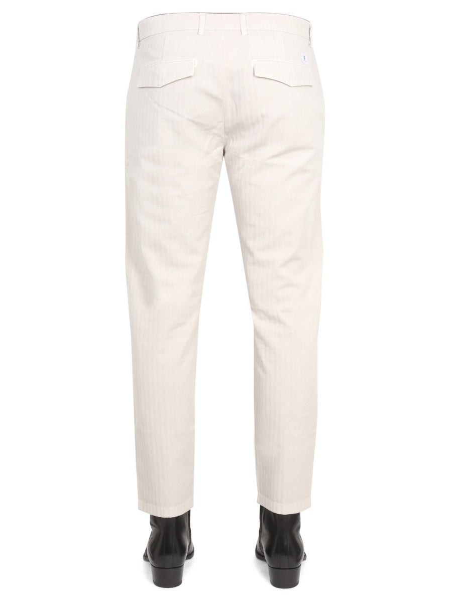 DEPARTMENT FIVE Stylish Men's Pants with Logo Patch