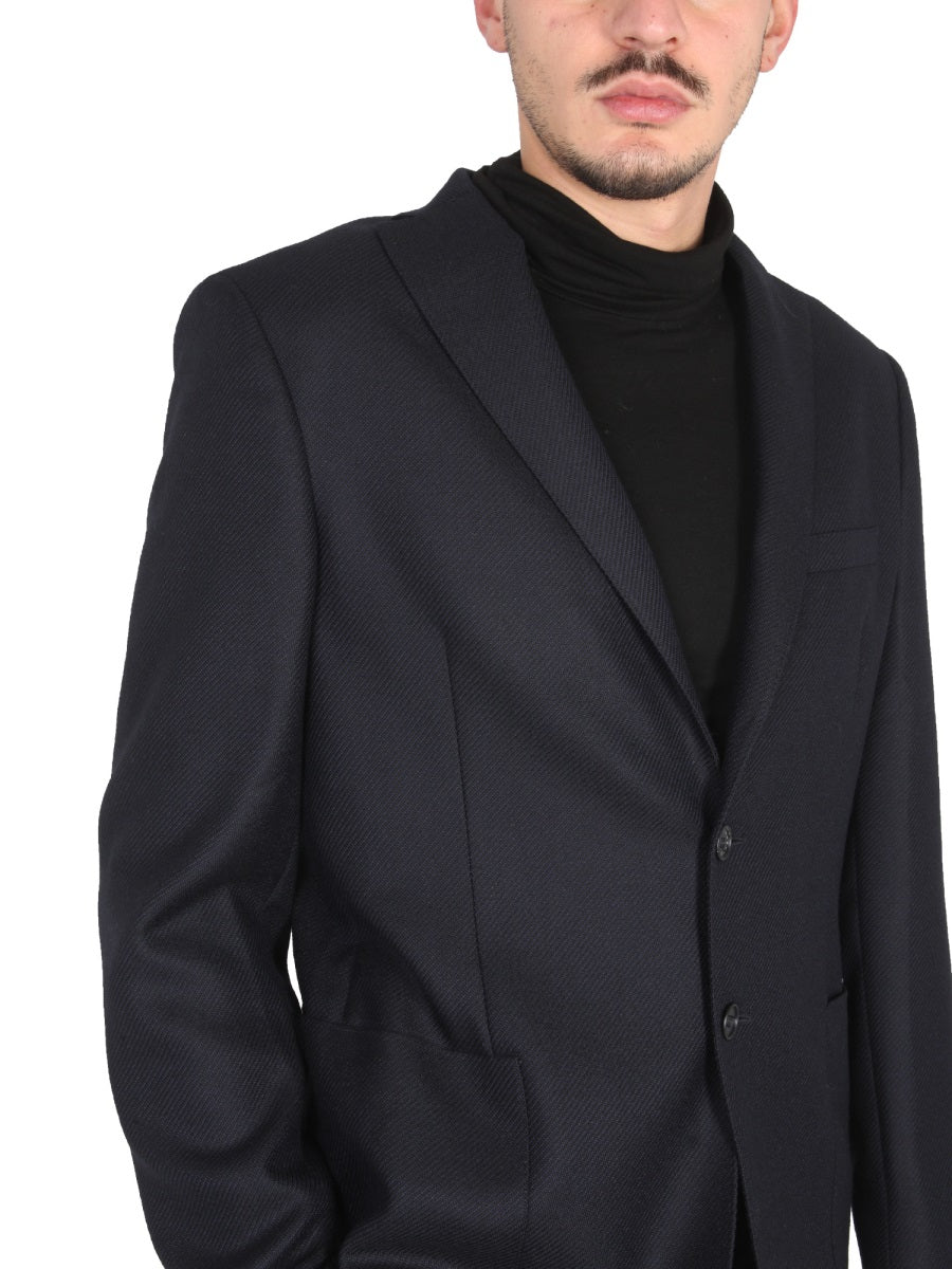 TONELLO Men's Single-Breasted Jacket with Mirror Lapels