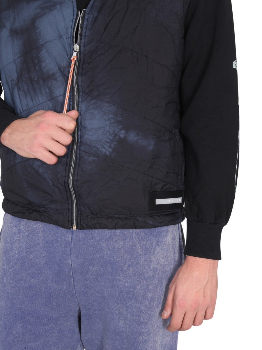 ARIES Unisex V-Neck Mini Vest with Zipper Closure