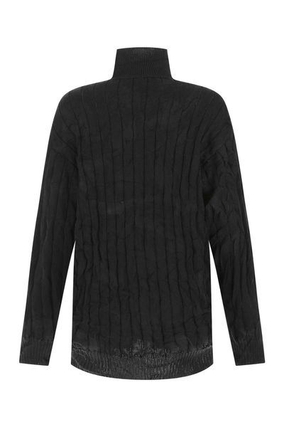BALENCIAGA Oversized Silk Blend Sweater - Women