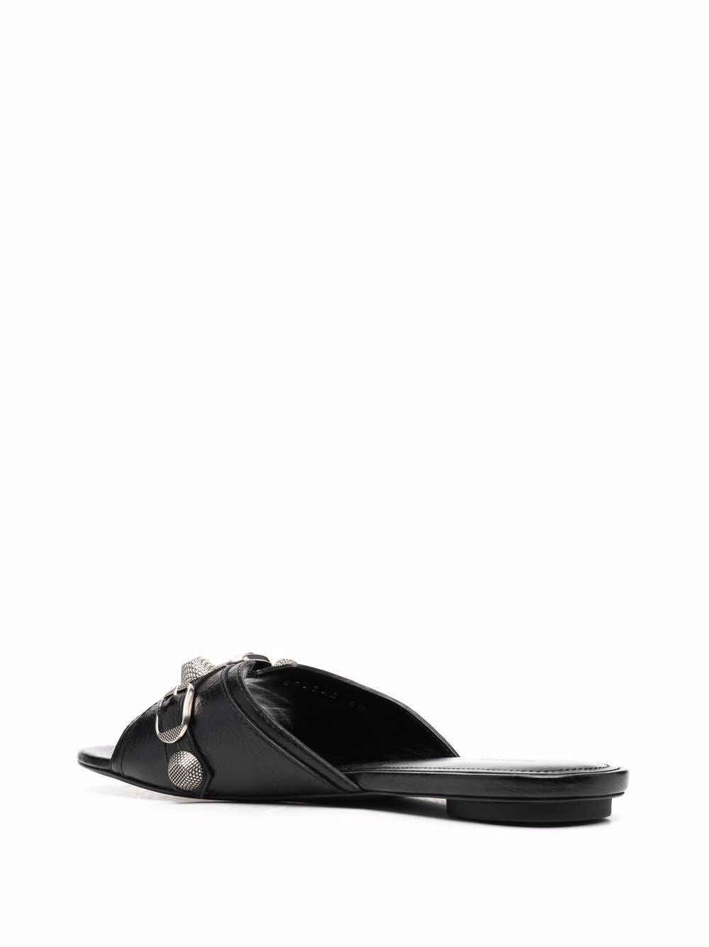 BALENCIAGA Stylish Leather Cagole Slippers for Women