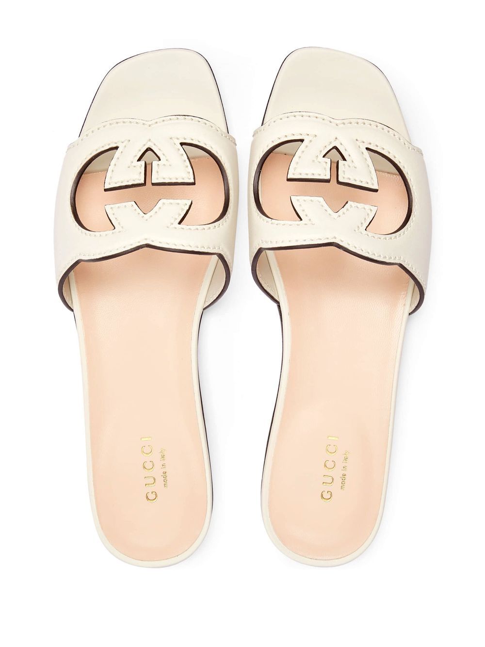 GUCCI Leather Flat Sandals for Women
