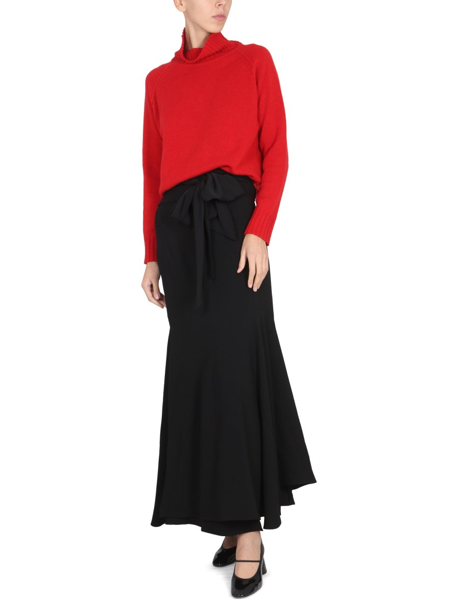 STEFANO MORTARI High Neck Ribbed Turtleneck Sweater