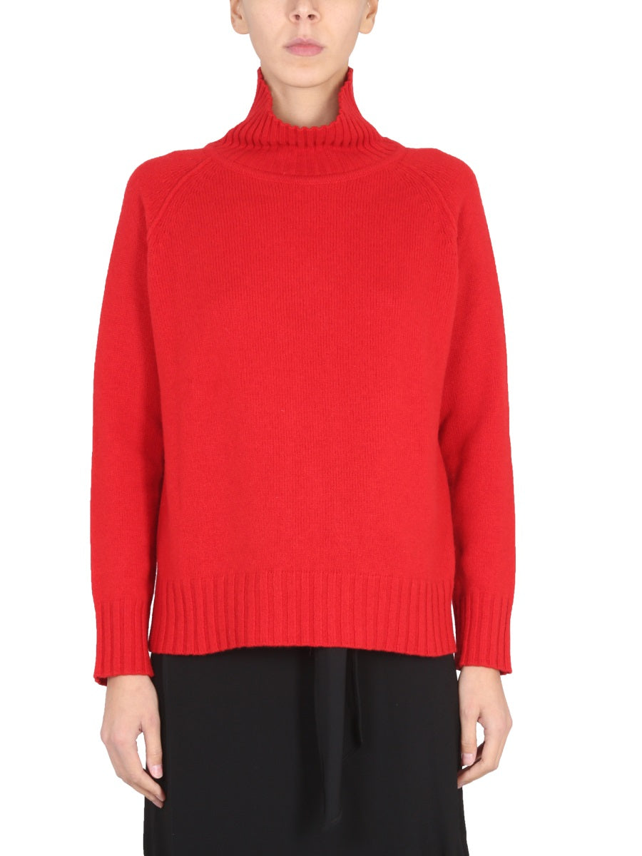 STEFANO MORTARI High Neck Ribbed Turtleneck Sweater