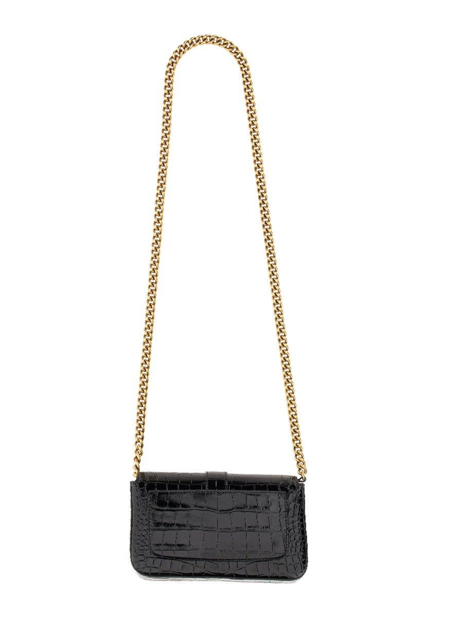 BALENCIAGA Mini Chic Handbag with Chain Shoulder Strap