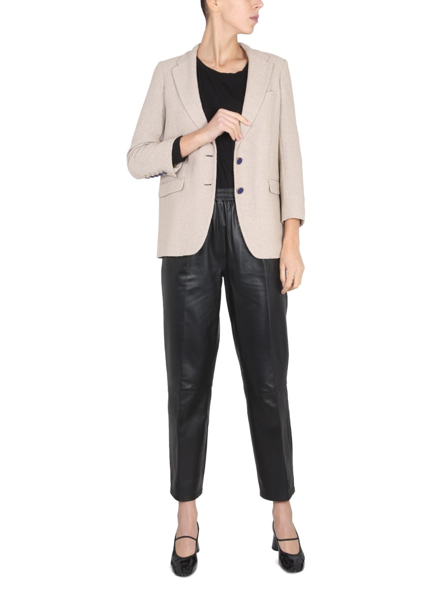 SAULINA Peaked Lapel Single-Breasted Jacket