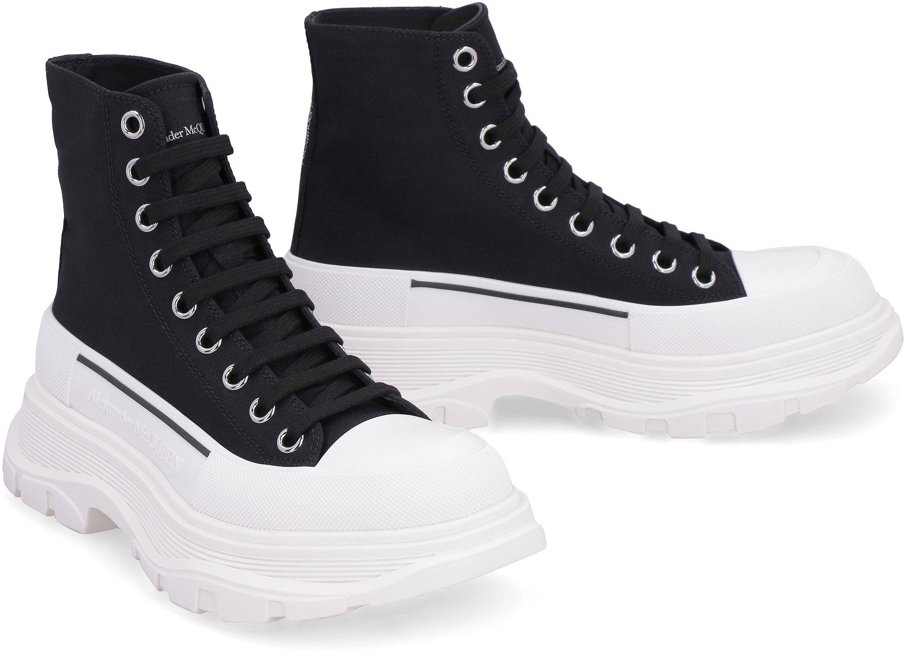 ALEXANDER MCQUEEN Canvas Tread Slick Sneaker for Women