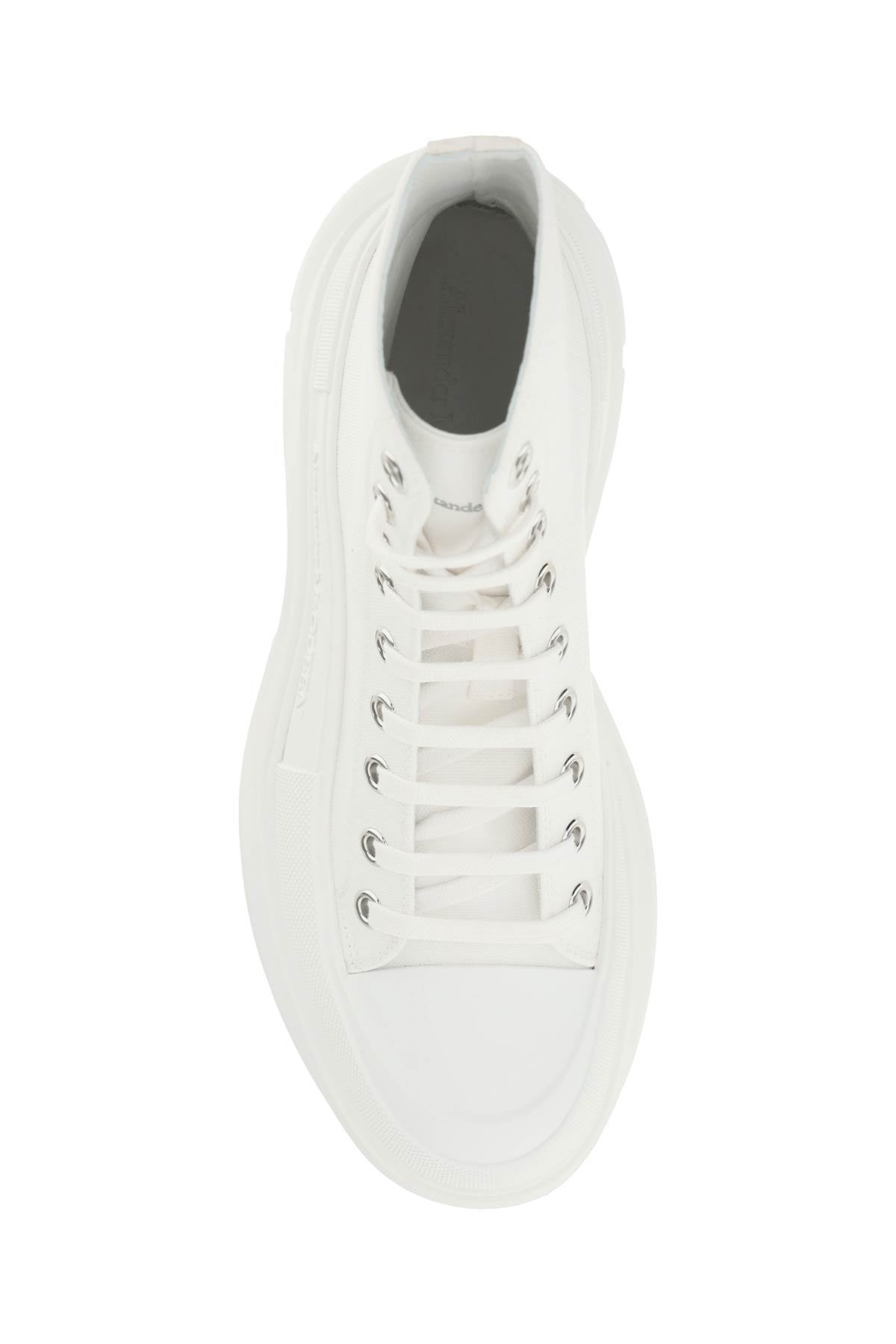 ALEXANDER MCQUEEN Canvas Tread Slick Sneakers for Women