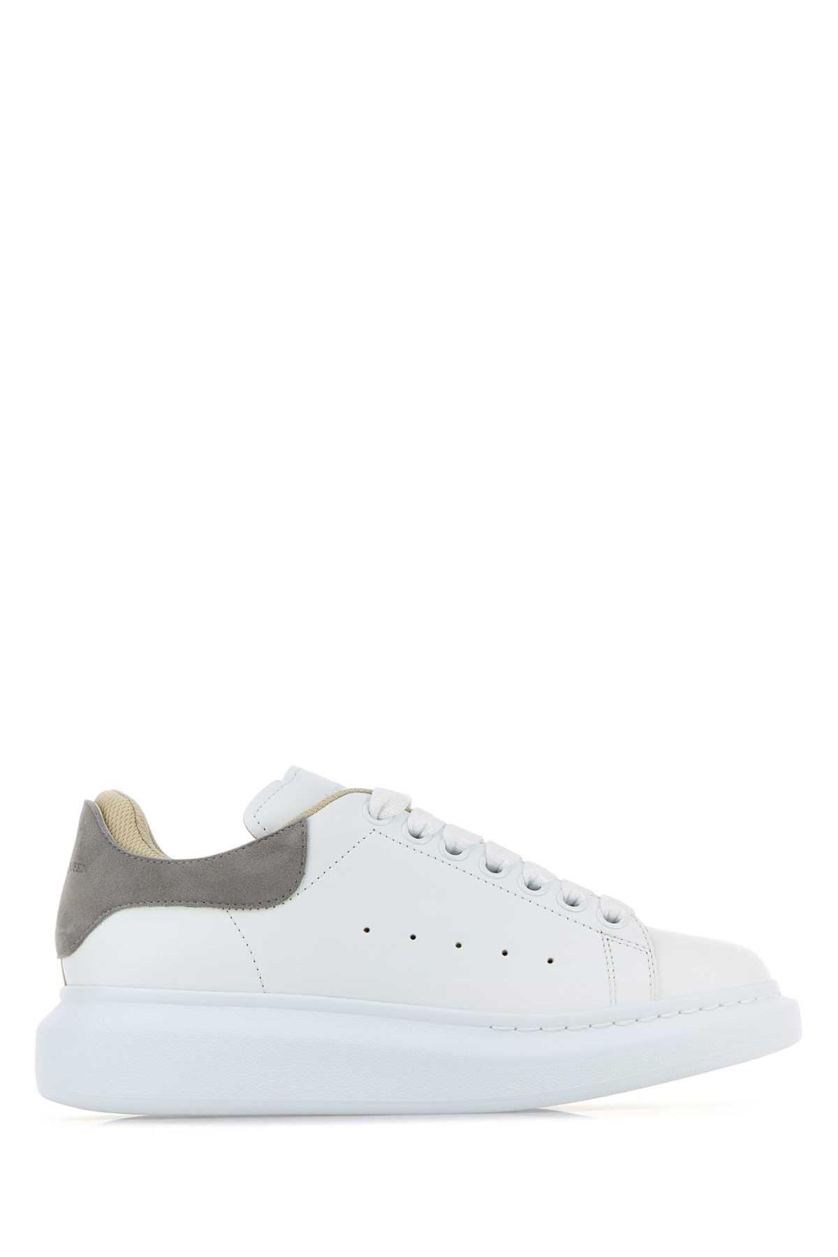 ALEXANDER MCQUEEN Oversized Leather Lace-Up Sneakers for Women - SS25 Edition