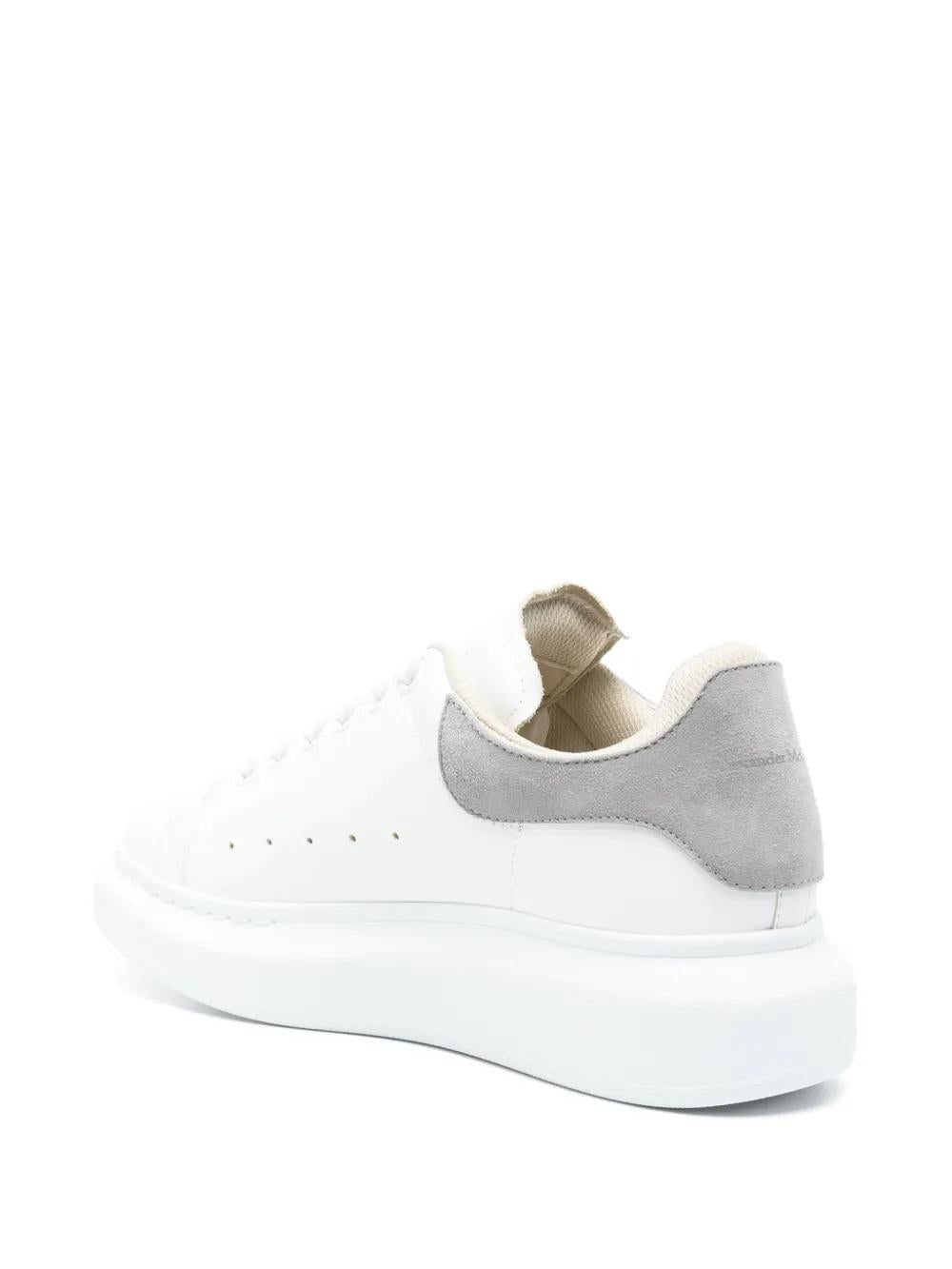 ALEXANDER MCQUEEN Oversized Leather Lace-Up Sneakers for Women - SS25 Edition